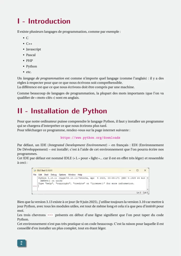 Python appliqué aux mathématiques en Lycée