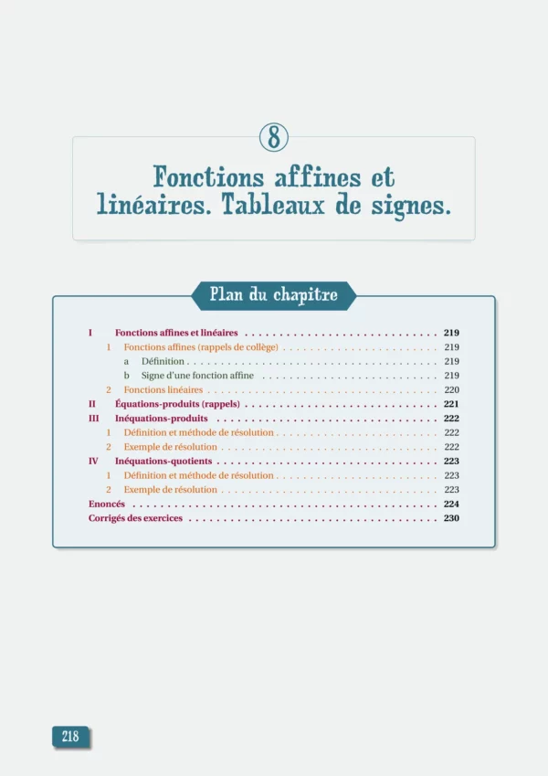 Cours et exercices corrigés de mathématiques en PDF, Seconde générale