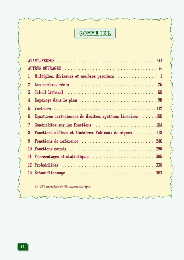 Cours et exercices corrigés de mathématiques en PDF, Seconde générale