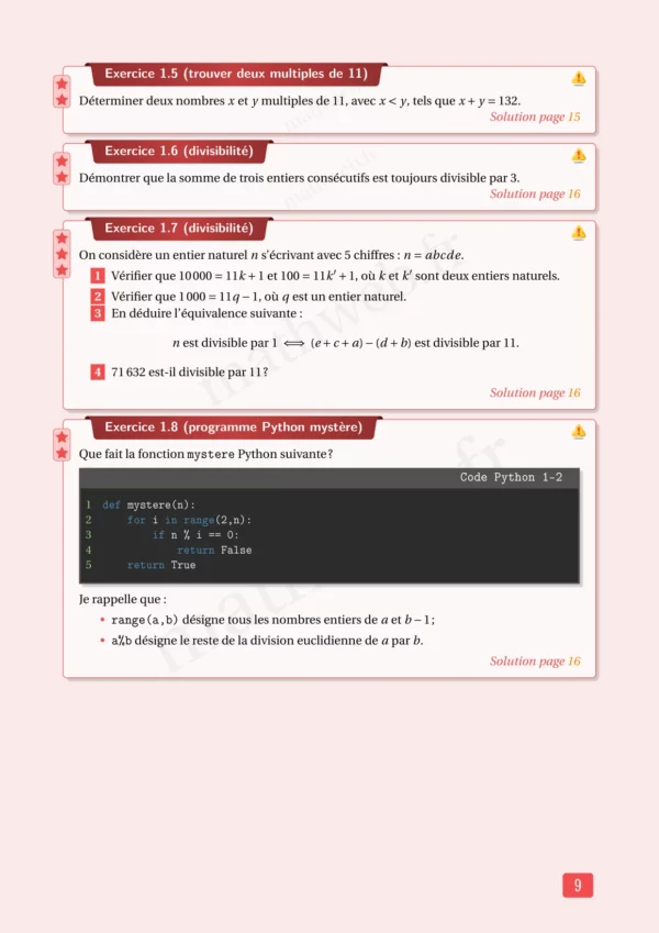 Cours et exercices corrigés de mathématiques en PDF, Seconde générale