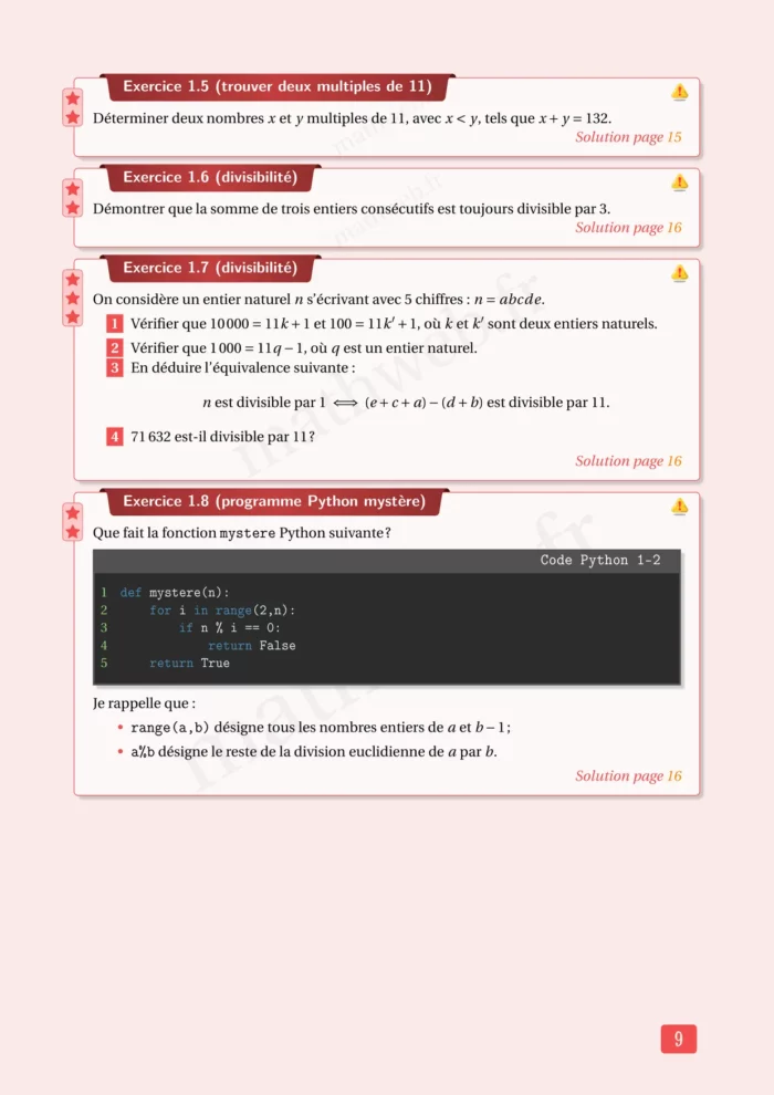 Cours et exercices corrigés de mathématiques en PDF, Seconde générale