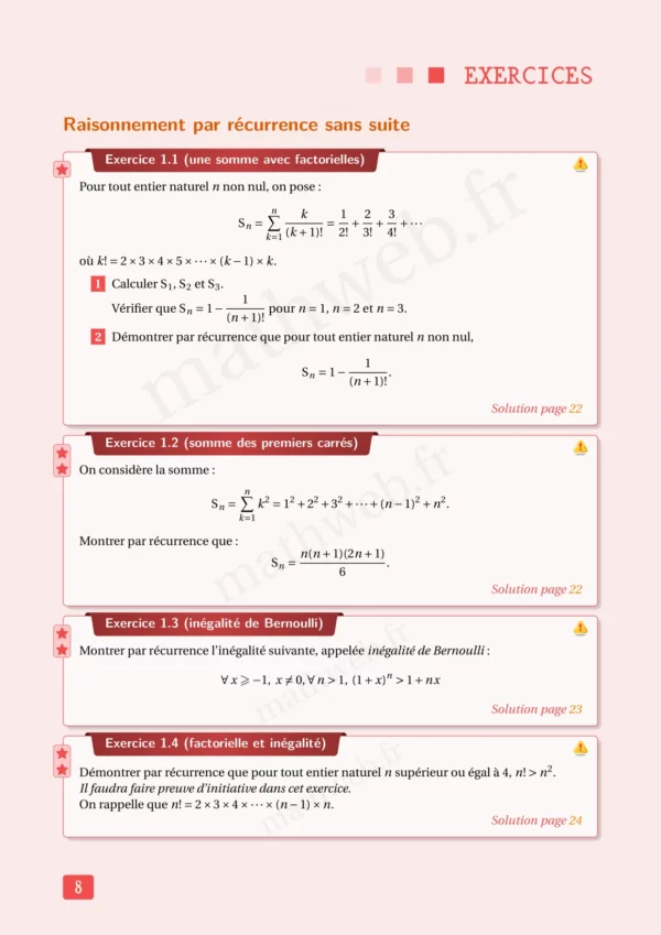 Cours et exercices corrigés de mathématiques en PDF, Terminale spé