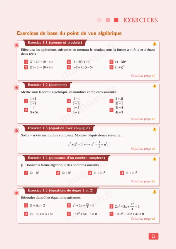 Cours et exercices corrigés de mathématiques en PDF, Terminale maths expertes