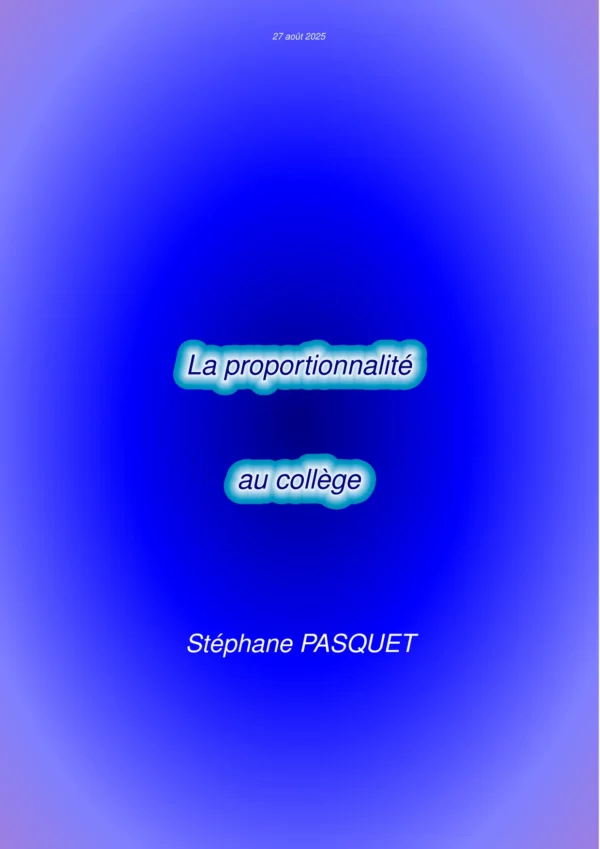 PROPORTIONNALITE COLLEGE