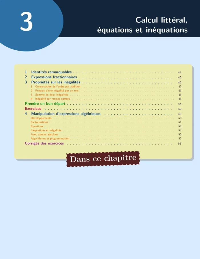 seconde-9 Cours et exercices corrigés de mathématiques en PDF, Seconde générale